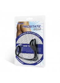Стимулятор простаты с фиксацией эрекционным кольцом Prostate Gear - BlueLine - в Долгопрудном купить с доставкой