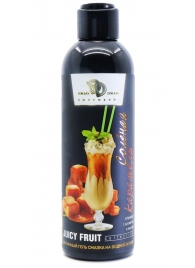 Интимный гель-смазка JUICY FRUIT с ароматом солёной карамели - 200 мл. - БиоМед - купить с доставкой в Долгопрудном