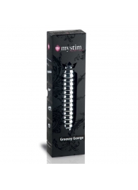 Рельефный фаллос для интенсивного электросекса Groovey George - 20 см. - MyStim - купить с доставкой в Долгопрудном