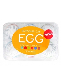 Набор из 6 мастурбаторов Tenga EGG Easy Beat с различным рельефом - Tenga - в Долгопрудном купить с доставкой