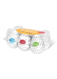 Набор из 6 мастурбаторов Tenga EGG Easy Beat с различным рельефом - Tenga - в Долгопрудном купить с доставкой