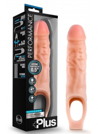 Телесный реалистичный фаллоудлинитель 9 Inch Silicone Cock Sheath Penis Extender - 22,86 см. - Blush Novelties - в Долгопрудном купить с доставкой