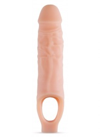Телесный реалистичный фаллоудлинитель 9 Inch Silicone Cock Sheath Penis Extender - 22,86 см. - Blush Novelties - в Долгопрудном купить с доставкой