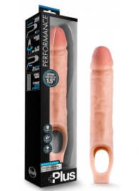 Телесный реалистичный фаллоудлинитель 10 Inch Silicone Cock Sheath Penis Extender - 25,4 см. - Blush Novelties - в Долгопрудном купить с доставкой