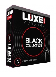 Черные презервативы LUXE Royal Black Collection - 3 шт. - Luxe - купить с доставкой в Долгопрудном