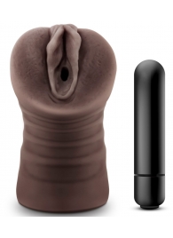 Коричневый мастурбатор-вагина Hot Chocolate Brianna - Blush Novelties - в Долгопрудном купить с доставкой
