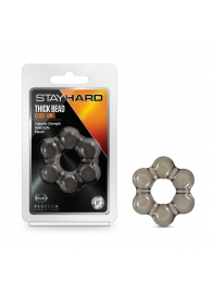 Дымчатое эрекционное кольцо Stay Hard Thick Bead Cock Ring - Blush Novelties - в Долгопрудном купить с доставкой