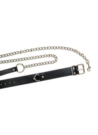 Черный ошейник с поводком Wild - Lola Games - купить с доставкой в Долгопрудном