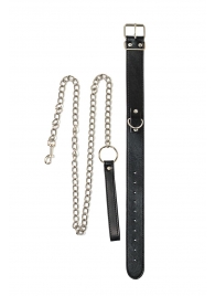 Черный ошейник с поводком Wild - Lola Games - купить с доставкой в Долгопрудном