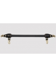 Черная распорка для ног Bound to You Faux Leather Spreader Bar - 50,8 см. - Fifty Shades of Grey - купить с доставкой в Долгопрудном