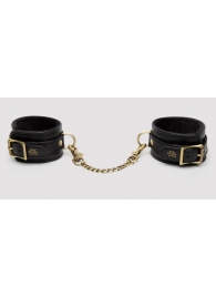 Черные оковы на ноги Bound to You Faux Leather Ankle Cuffs - Fifty Shades of Grey - купить с доставкой в Долгопрудном