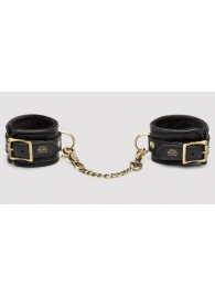 Черные наручники Bound to You Faux Leather Wrist Cuffs - Fifty Shades of Grey - купить с доставкой в Долгопрудном
