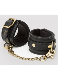 Черные наручники Bound to You Faux Leather Wrist Cuffs - Fifty Shades of Grey - купить с доставкой в Долгопрудном