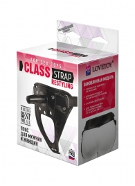 Черный пояс для насадок CLASS STRAP Restyling - LOVETOY (А-Полимер) - купить с доставкой в Долгопрудном