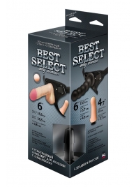 Черный пояс для женщин BEST SELECT с 3 насадками - LOVETOY (А-Полимер) - купить с доставкой в Долгопрудном