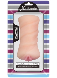 Телесный мастурбатор-вагина X-Basic Pocket Pussy без вибрации - Lovetoy - в Долгопрудном купить с доставкой