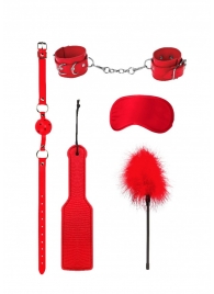 Красный игровой набор БДСМ Introductory Bondage Kit №4 - Shots Media BV - купить с доставкой в Долгопрудном