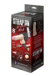 Вибрострапон Woman Midi с вагинальной пробкой - 22 см. - LOVETOY (А-Полимер) - купить с доставкой в Долгопрудном