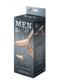 Телесный мужской парапротез MEN STYLE - 15 см. - LOVETOY (А-Полимер) - купить с доставкой в Долгопрудном