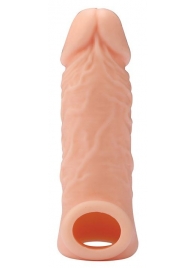 Телесная насадка EXTENDER WITH BALL STRAP 5.5 - 14 см. - Dream Toys - в Долгопрудном купить с доставкой