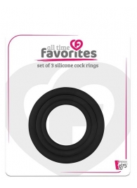Набор из 3 эрекционных колец SILICONE COCKRINGS - Dream Toys - в Долгопрудном купить с доставкой