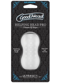 Прозрачный мини-мастурбатор Helping Head Pro - Doc Johnson - в Долгопрудном купить с доставкой