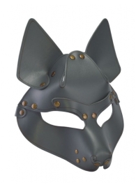 Серая маска Wolf с клепками - Sitabella - купить с доставкой в Долгопрудном