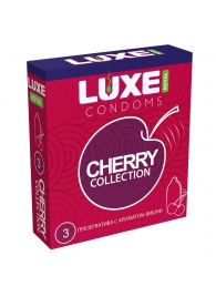 Презервативы с ароматом вишни LUXE Royal Cherry Collection - 3 шт. - Luxe - купить с доставкой в Долгопрудном