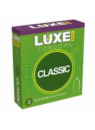 Гладкие презервативы LUXE Royal Classic - 3 шт. - Luxe - купить с доставкой в Долгопрудном