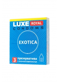 Текстурированные презервативы LUXE Royal Exotica - 3 шт. - Luxe - купить с доставкой в Долгопрудном