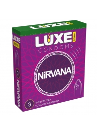 Презервативы с увеличенным количеством смазки LUXE Royal Nirvana - 3 шт. - Luxe - купить с доставкой в Долгопрудном