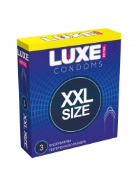 Презервативы увеличенного размера LUXE Royal XXL Size - 3 шт. - Luxe - купить с доставкой в Долгопрудном