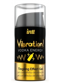 Жидкий интимный гель с эффектом вибрации Vibration! Vodka Energy - 15 мл. - INTT - купить с доставкой в Долгопрудном