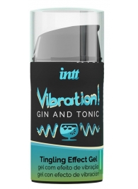 Жидкий интимный гель с эффектом вибрации Vibration! Gin   Tonic - 15 мл. - INTT - купить с доставкой в Долгопрудном