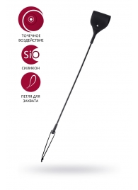 Черный гладкий стек с тонкой ручкой - 48 см. - ToyFa - купить с доставкой в Долгопрудном