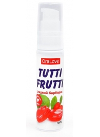 Гель-смазка Tutti-frutti со вкусом барбариса - 30 гр. - Биоритм - купить с доставкой в Долгопрудном