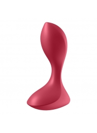 Красный вибромассажёр простаты Satisfyer Backdoor Lover - 14 см. - Satisfyer - в Долгопрудном купить с доставкой