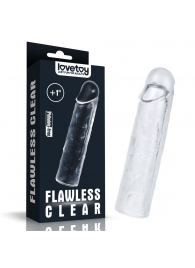 Прозрачная насадка-удлинитель Flawless Clear Penis Sleeve Add 1 - 15,5 см. - Lovetoy - в Долгопрудном купить с доставкой