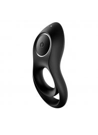 Черное эрекционное виброкольцо Legendary Duo - Satisfyer - в Долгопрудном купить с доставкой