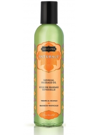 Массажное масло Naturals Tropical Mango с ароматом манго - 236 мл. - Kama Sutra - купить с доставкой в Долгопрудном