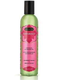 Массажное масло Naturals Strawberry Dreams с ароматом клубники - 236 мл. - Kama Sutra - купить с доставкой в Долгопрудном