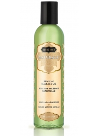 Массажное масло Naturals Vanilla Sandalwood с ароматом ванили и сандала - 236 мл. - Kama Sutra - купить с доставкой в Долгопрудном