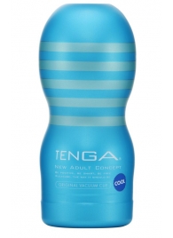 Мастурбатор с охлаждающей смазкой TENGA Original Vacuum Cup Cool - Tenga - в Долгопрудном купить с доставкой