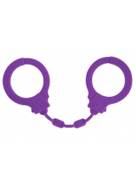 Фиолетовые силиконовые наручники Suppression - Lola Games - купить с доставкой в Долгопрудном