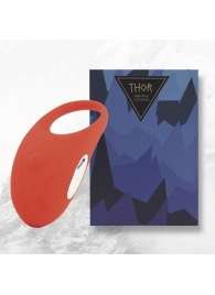 Красное кольцо с вибрацией Thor Cockring - FeelzToys - в Долгопрудном купить с доставкой