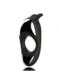 Черное эрекционное кольцо с двумя моторами Zeus Dual Vibe Cock Ring - FeelzToys - в Долгопрудном купить с доставкой