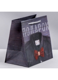 Ламинированный квадратный пакет «Мужской стиль» - 14 х 14 х 9 см. - Сима-Ленд - купить с доставкой в Долгопрудном