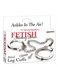 Металлические наручники Metal Leg Cuffs - Pipedream - купить с доставкой в Долгопрудном