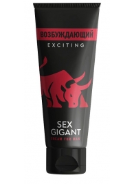 Возбуждающий крем для мужчин Sex Gigant - 80 мл. - Миагра - купить с доставкой в Долгопрудном