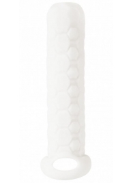 Белый фаллоудлинитель Homme Long - 13,5 см. - Lola Games - в Долгопрудном купить с доставкой